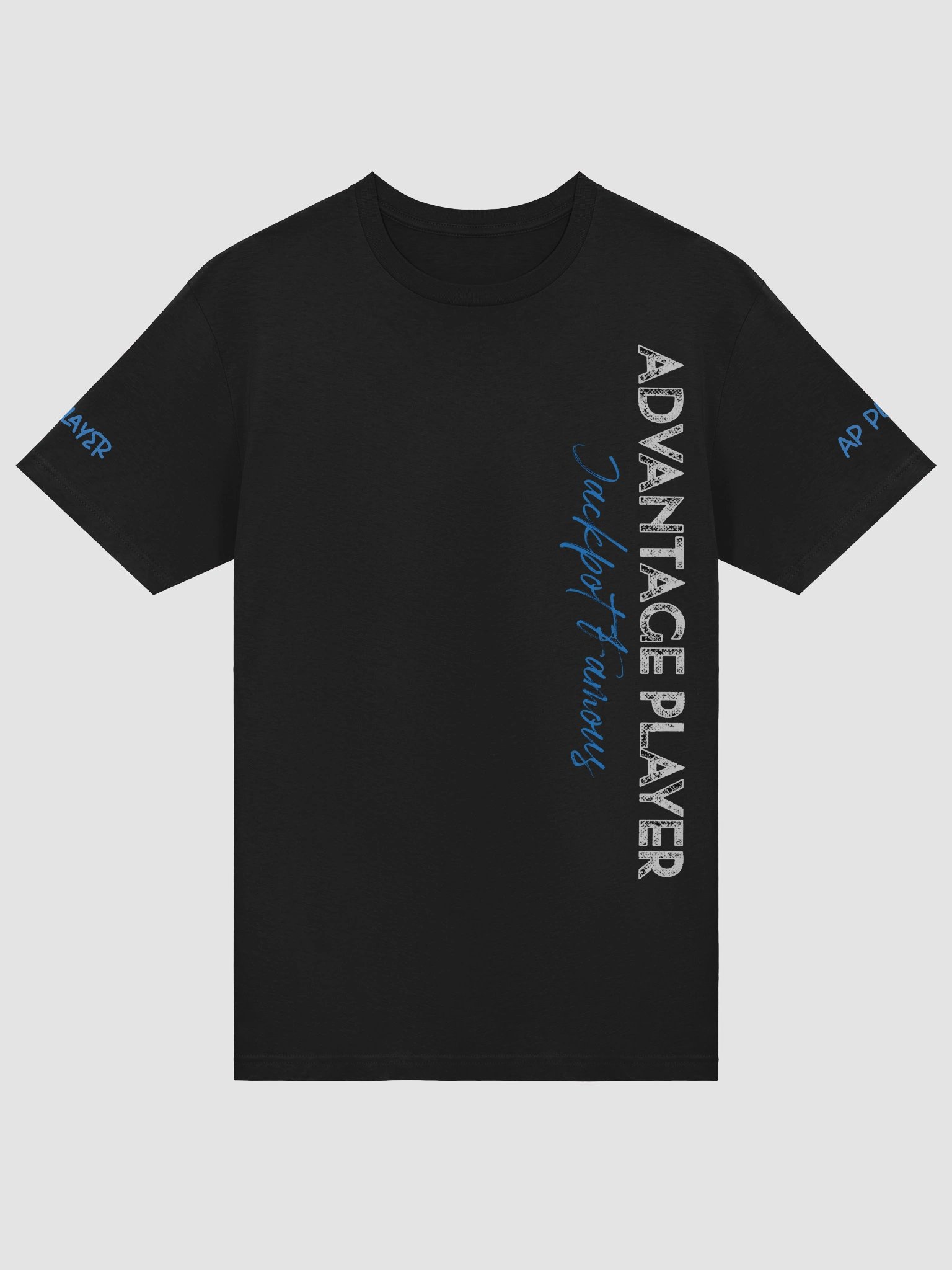 "Advantage Player" Vertical Tee – Jackpot Famous Official Black Edition product image (5)