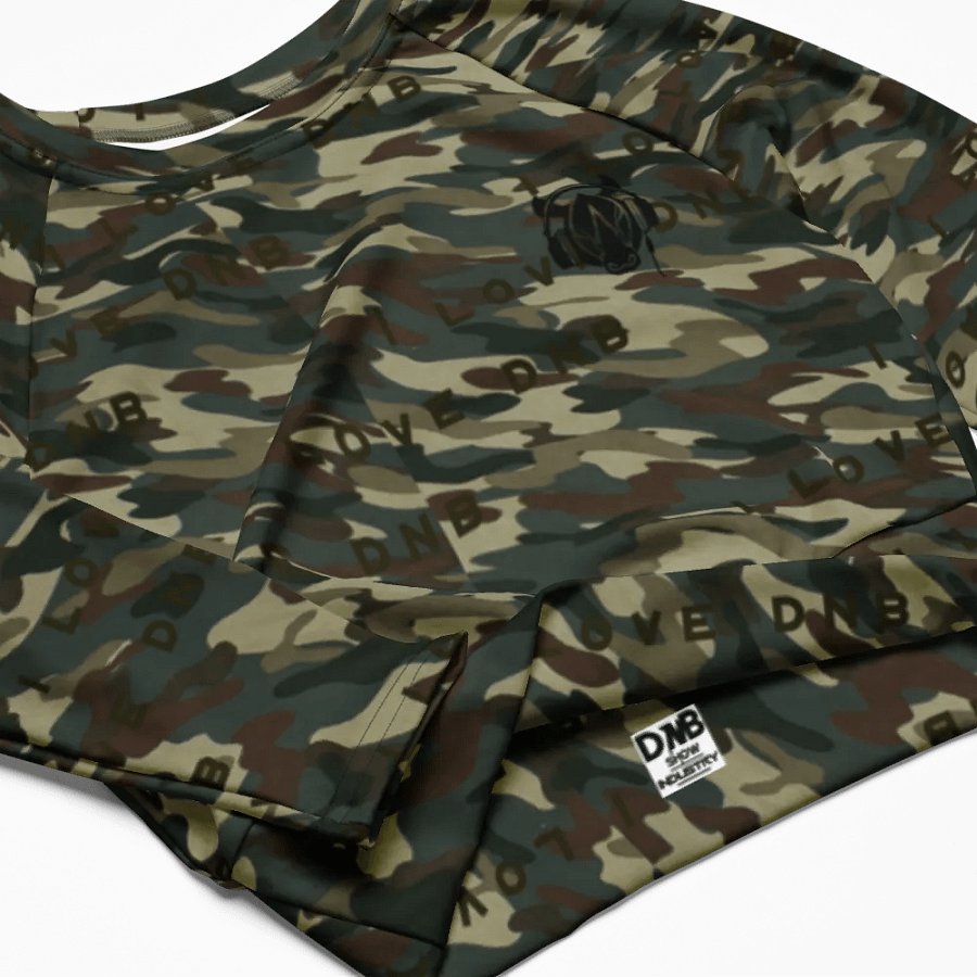 I Love DNB Camo Crop Top product image (8)