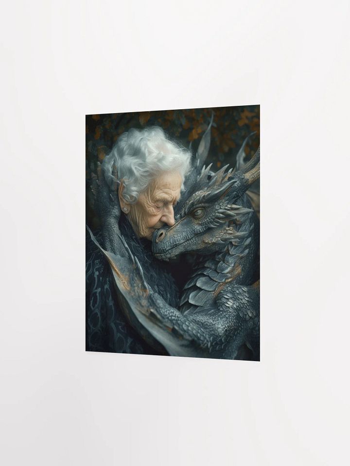Elder lady with her dragon - Poster product image (8)