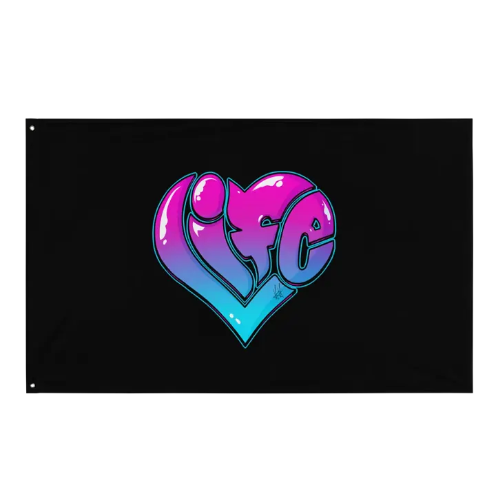 Love Life Klassik Logo Flag product image (1)