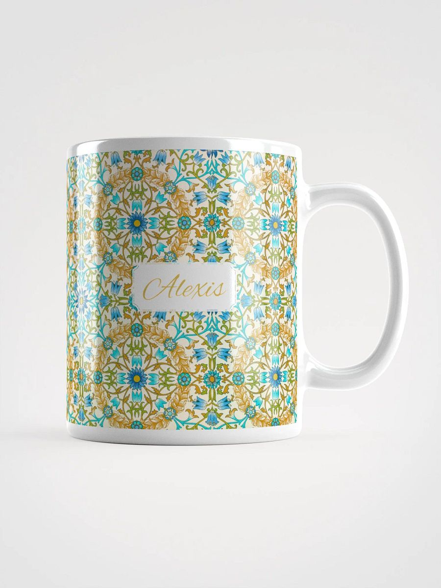 Personalized Vine Pattern White Glossy Mug product image (1)