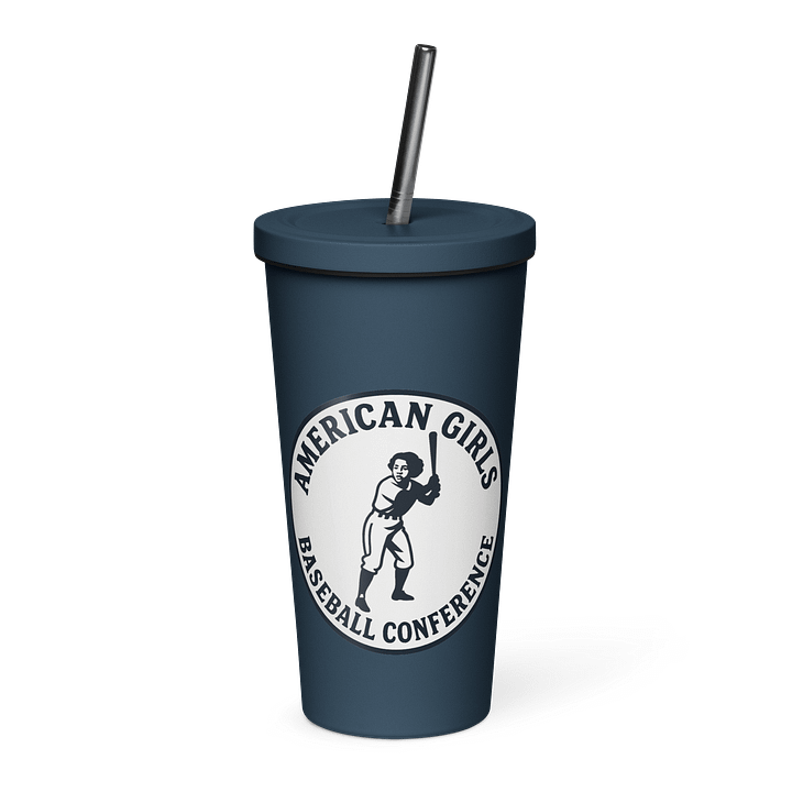 AGBC Legacy Collection Insulated Tumbler with a Straw Navy product image (1)
