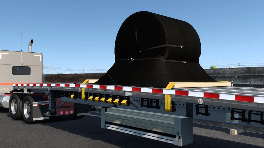 Bowed Flatbed Trailer for American Truck Simulator product image (7)