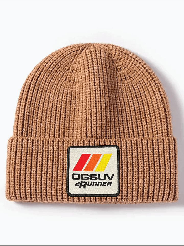 Square Patch Classic Ribbed Kit Beanie product image (4)