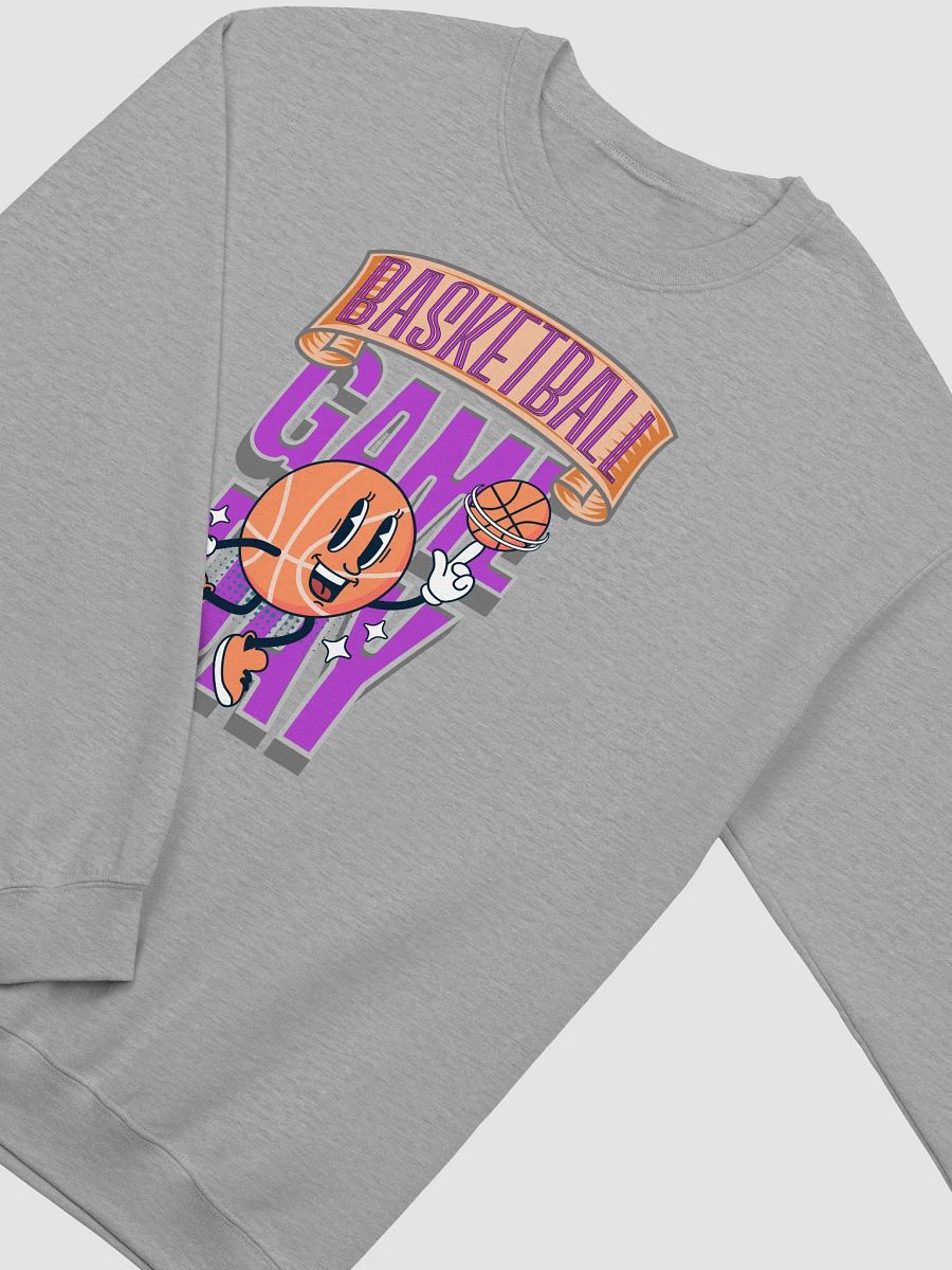 Game Day Basketball Fun Crewneck Sweatshirt product image (2)