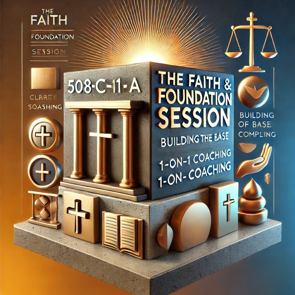 The Faith & Foundation Session – Build the base of your 508(c)(1)(A) with clarity and compliance. product image (1)