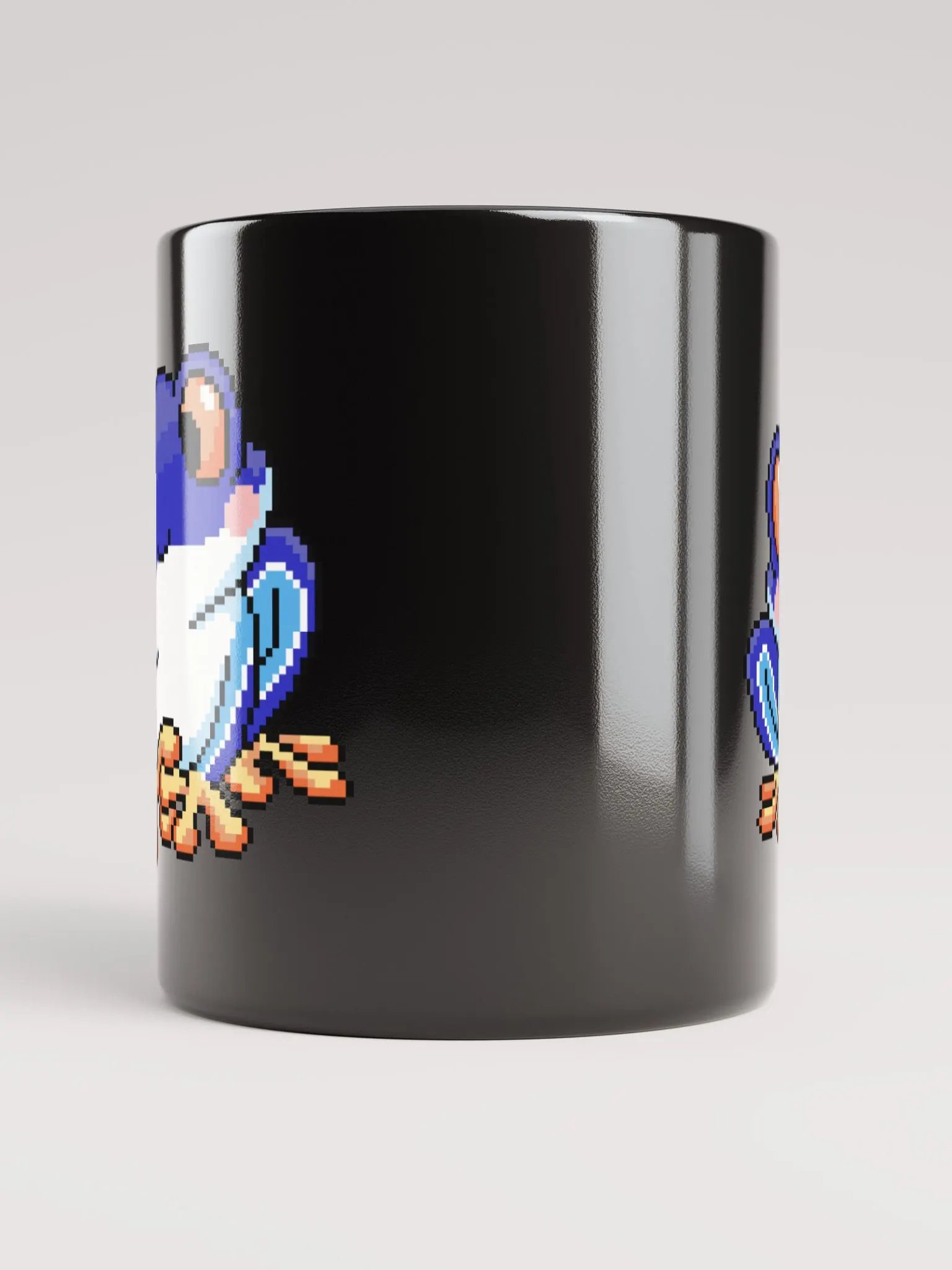 Dark Blue Rip the Frog Black Glossy Mug product image (3)