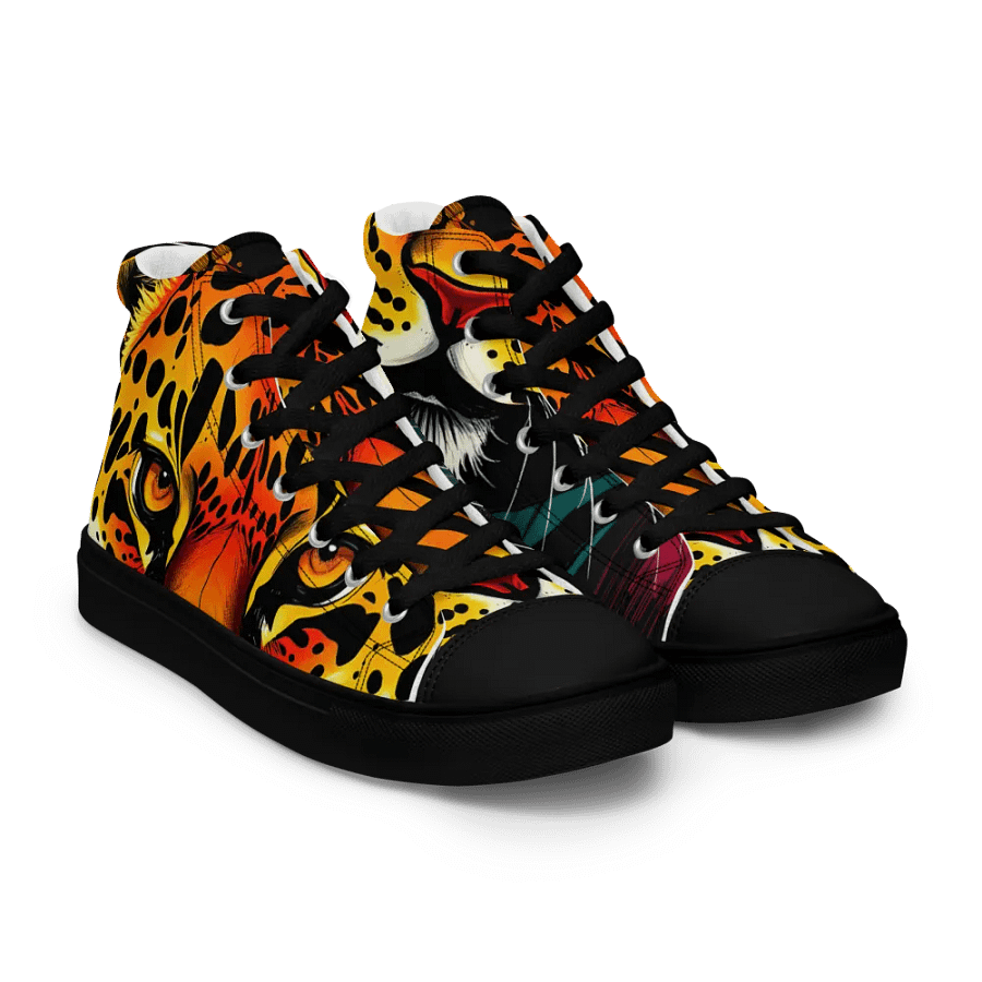 women's retro leopard canvas high tops product image (8)