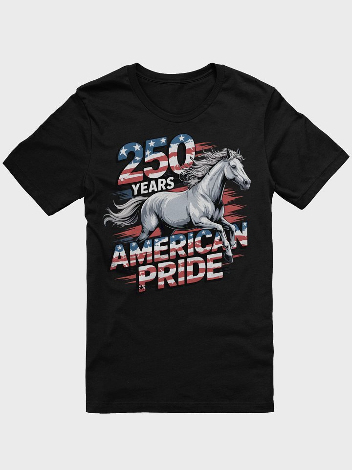 American Pride White Horse T-Shirt product image (1)