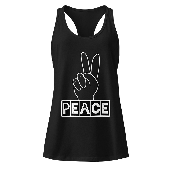 Peace Sign Racerback Tank product image (1)