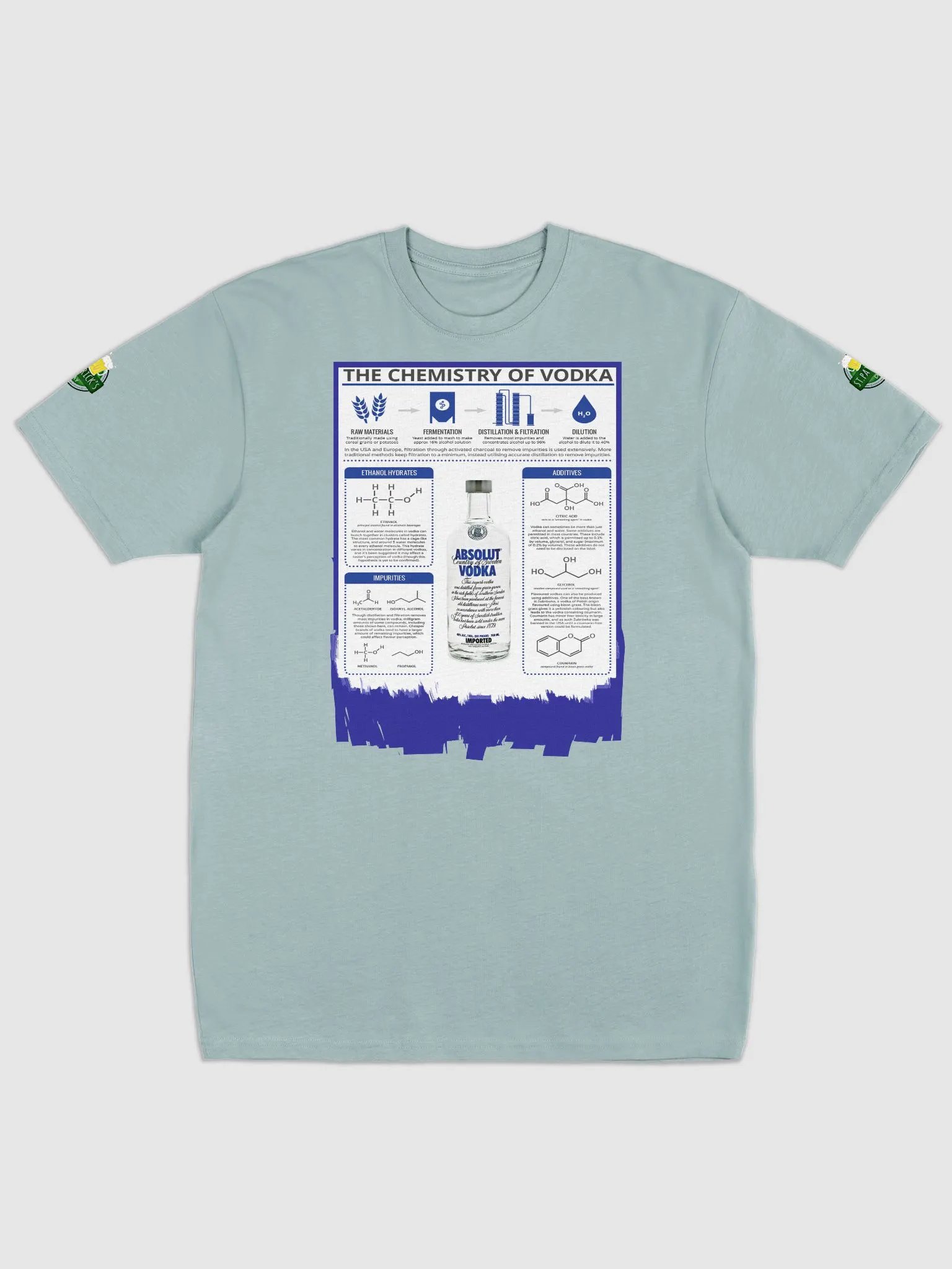 The Chemistry of Vodka | Premium Heavyweight Tee product image (1)