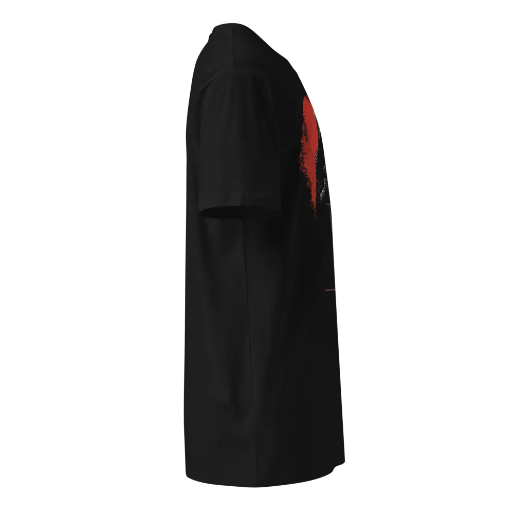 Hooded Wraith in Blood Moon + AS Colour Unisex Premium T-Shirt product image (4)