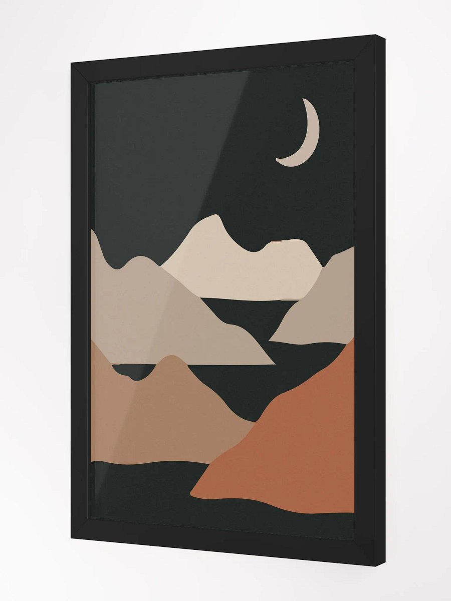 Moonlit Mountainscape Poster product image (11)