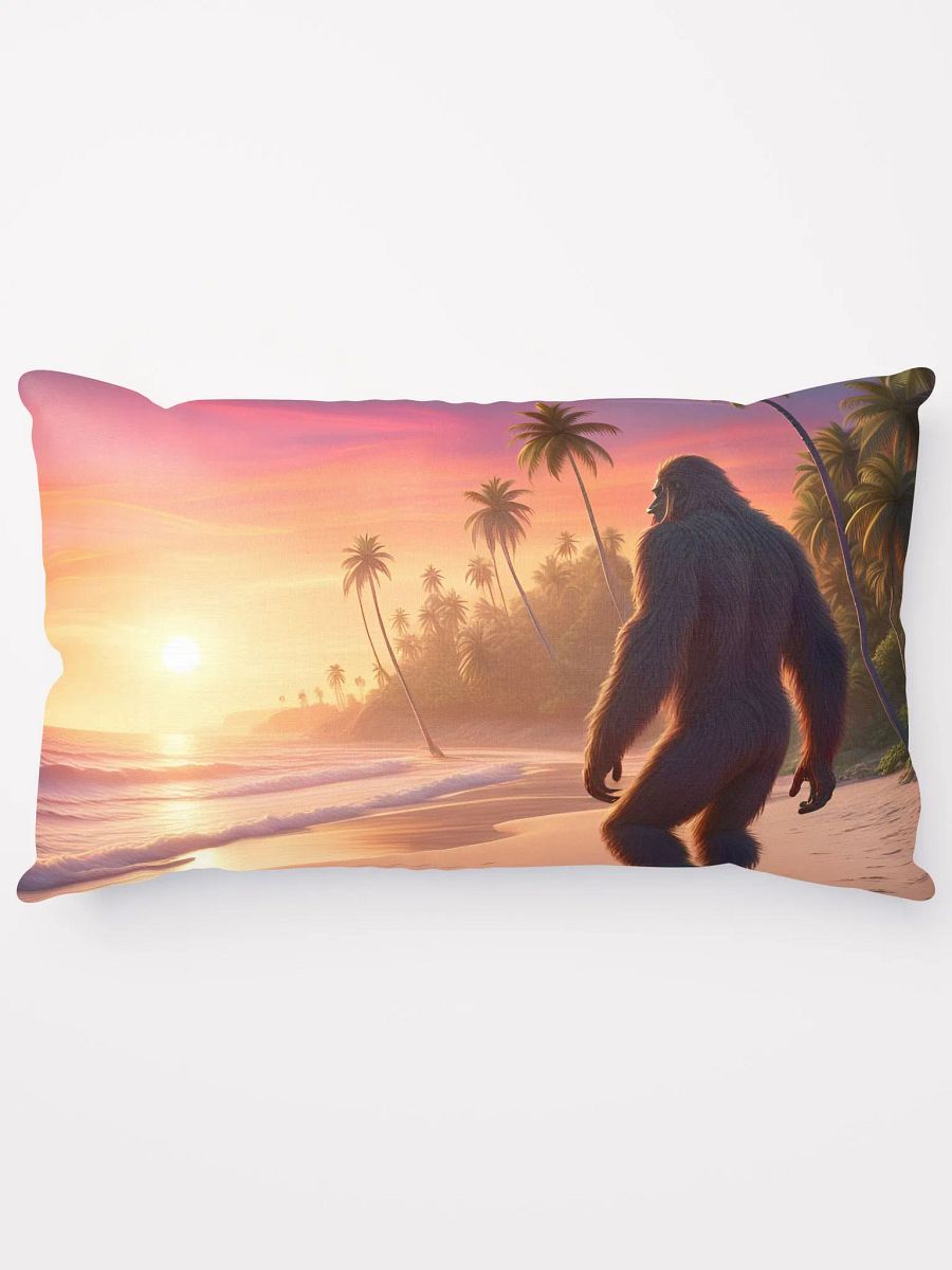 Pillow of Bigfoot on the beach product image (14)
