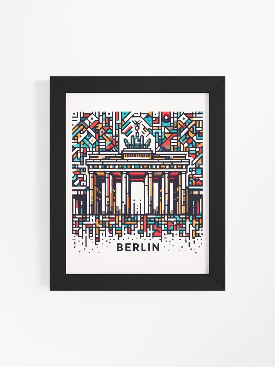 Framed High-Quality Matte Poster (in) | AI Design Berlin city product image (11)