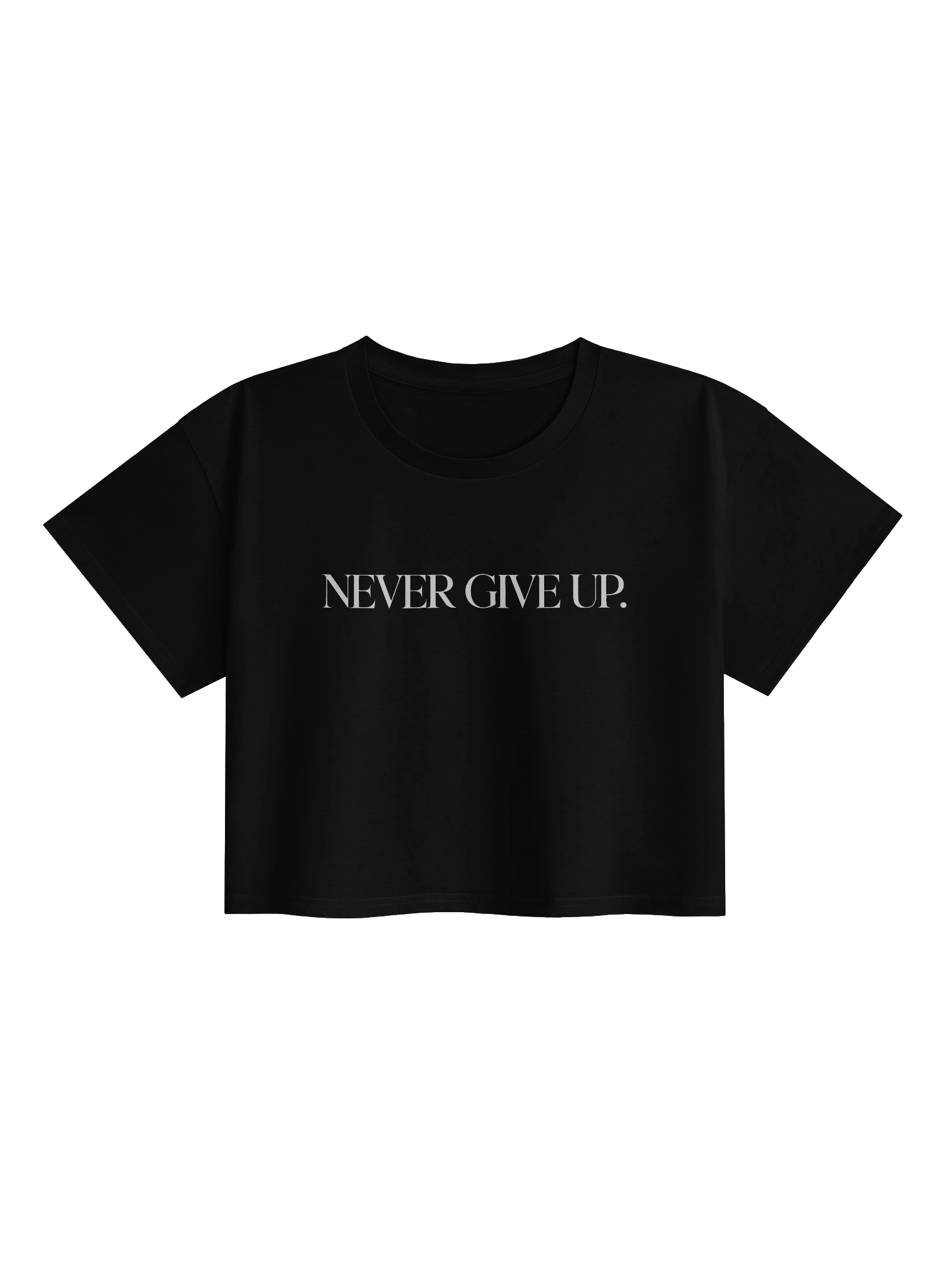 OMID “Never Give Up.” Crop Top – Strength in Style product image (1)