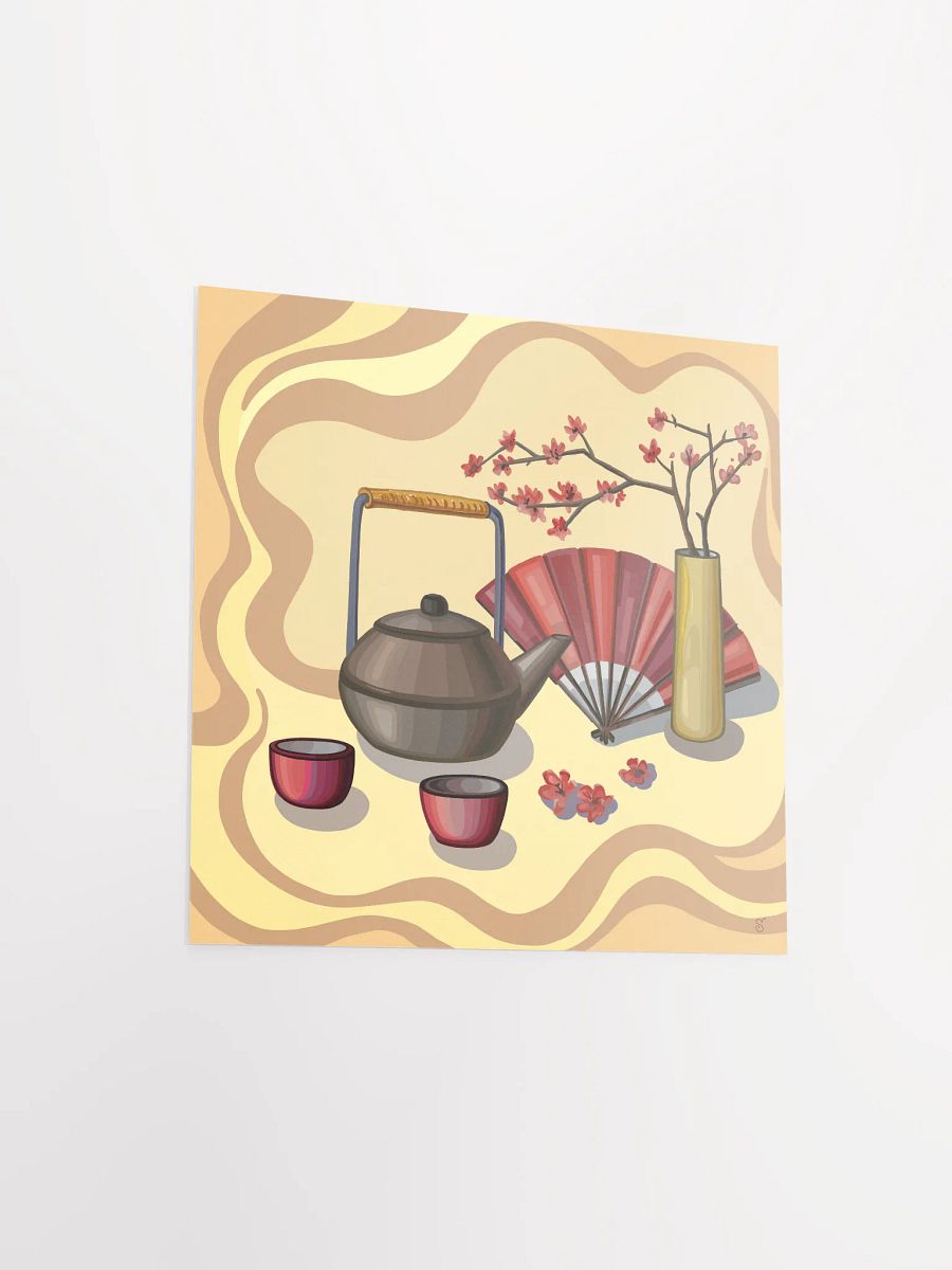 Tranquil Blossom Teatime Poster - Coffee Shop No. 7 product image (3)