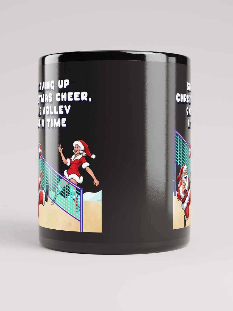 Serving Up Christmas Cheer, One Volley At A Time Black Mug product image (9)