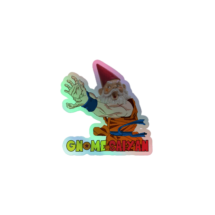 Gnome Saiyan Holo Sticker product image (1)