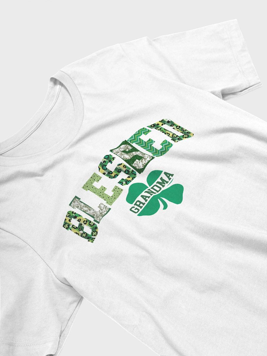 St Patricks Day Blessed Grandma Shirt - Clover t-shirt St Patricks Gift for Grandmother product image (2)