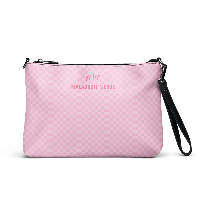 PINK CHECKERED BAG product image (1)