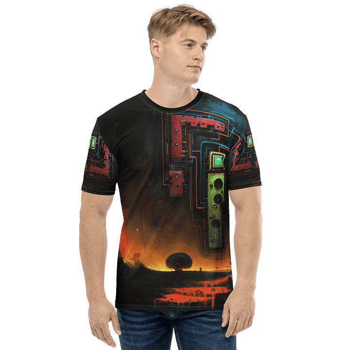 Circuit Cityscape All-Over Print T-Shirt product image (1)