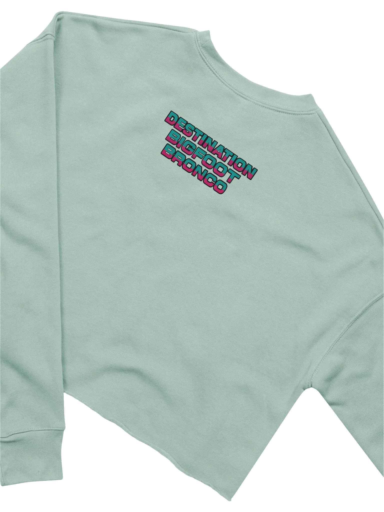 2025 Bronco Beach Bash Ocean City / Destination Bigfoot Bronco Collab | Full Frontal Bella+Canvas Women's Fleece Crop Sweatshirt (Multiple Colors Available) product image (6)