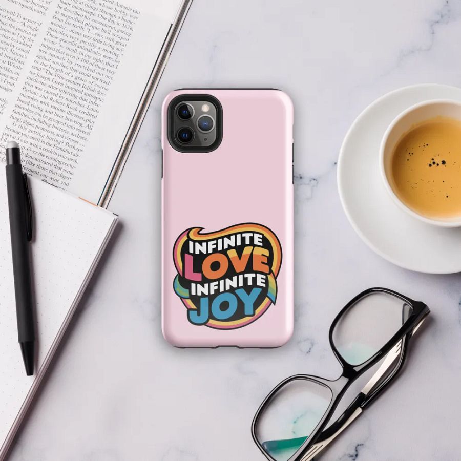 Infinite Love Infinite Joy Tough Case for Iphone (Pink) product image (6)