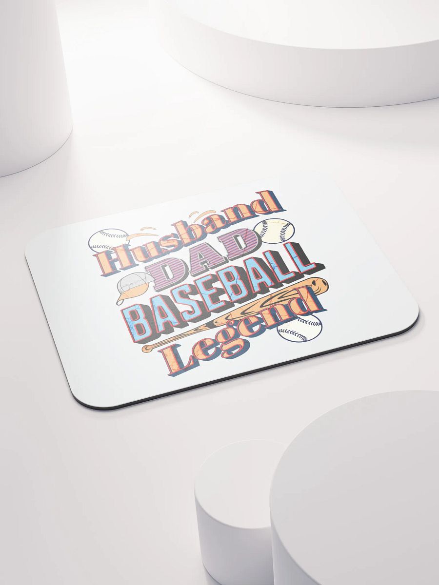 Husband Dad Baseball Legend Mouse Pad product image (4)