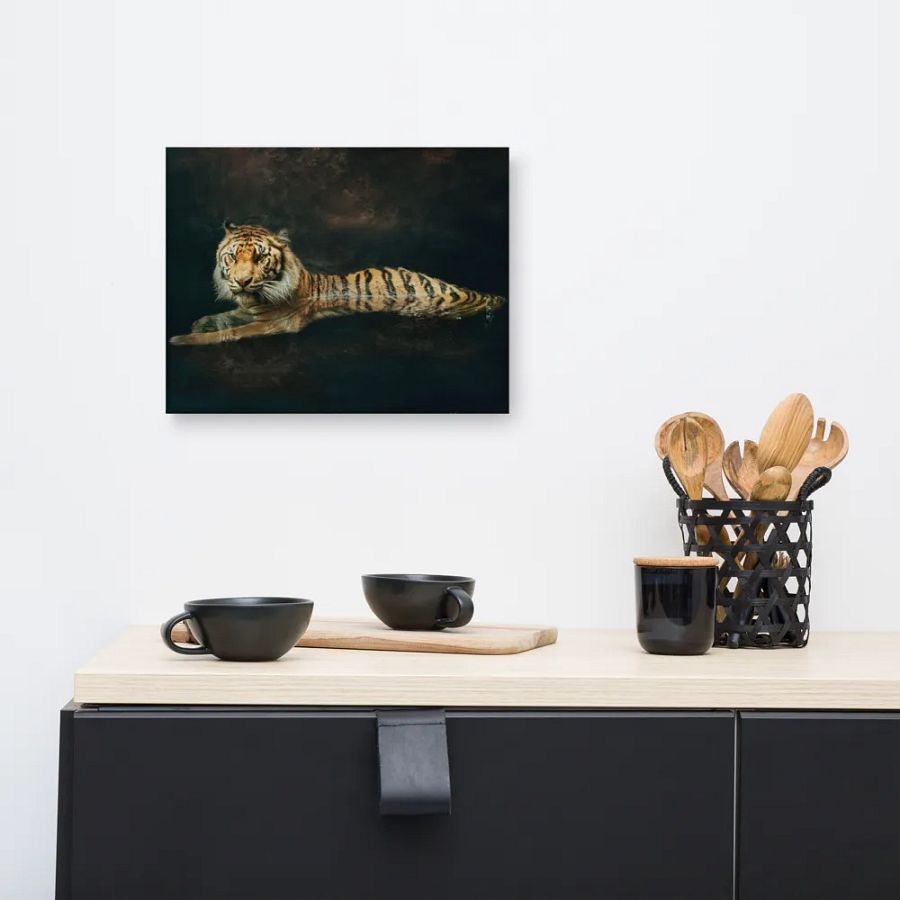 Tiger In Water Canvas product image (8)