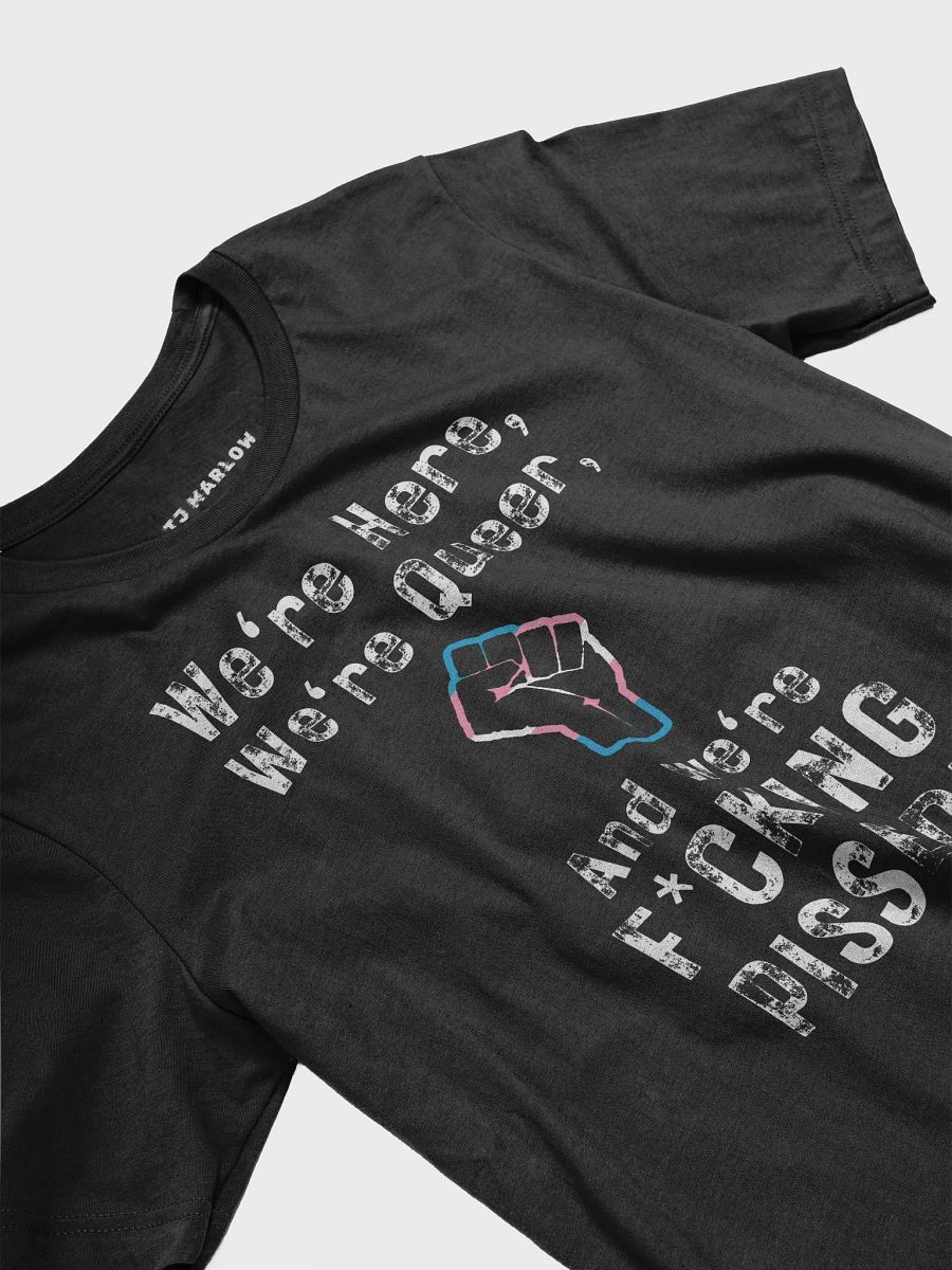 Here, Queer, and Pissed - Trans Rights T-shirt product image (3)