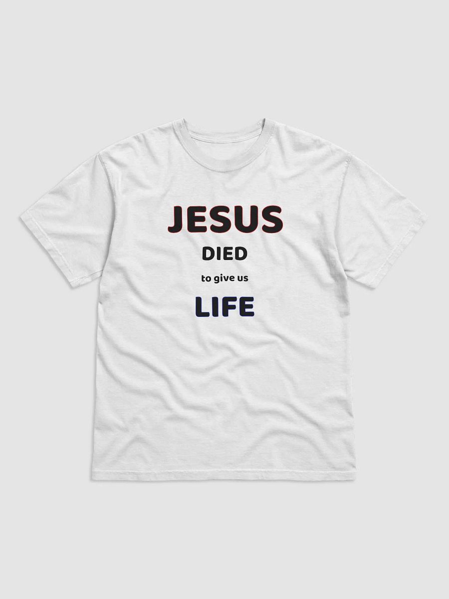 JESUS DIED TO GIVE US LIFE. Divine Life Graphic Tee product image (1)