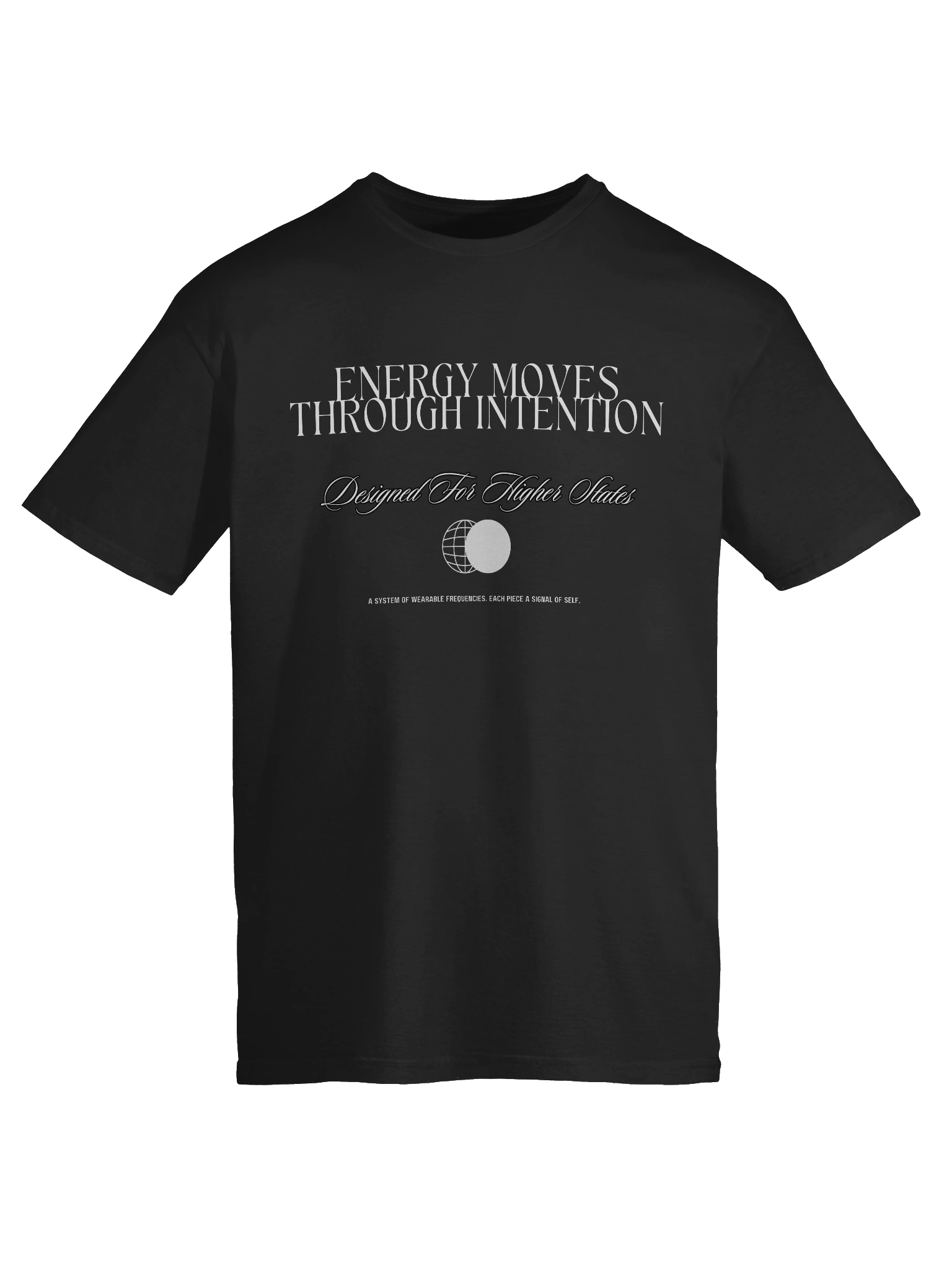 Energy Moves Through Intention Tee – Black Signal / Capsule 01 product image (10)