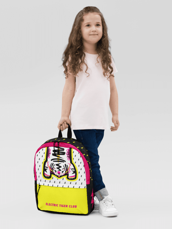 Yellow & Pink Tiger Backpack - Electric Tiger Club product image (7)