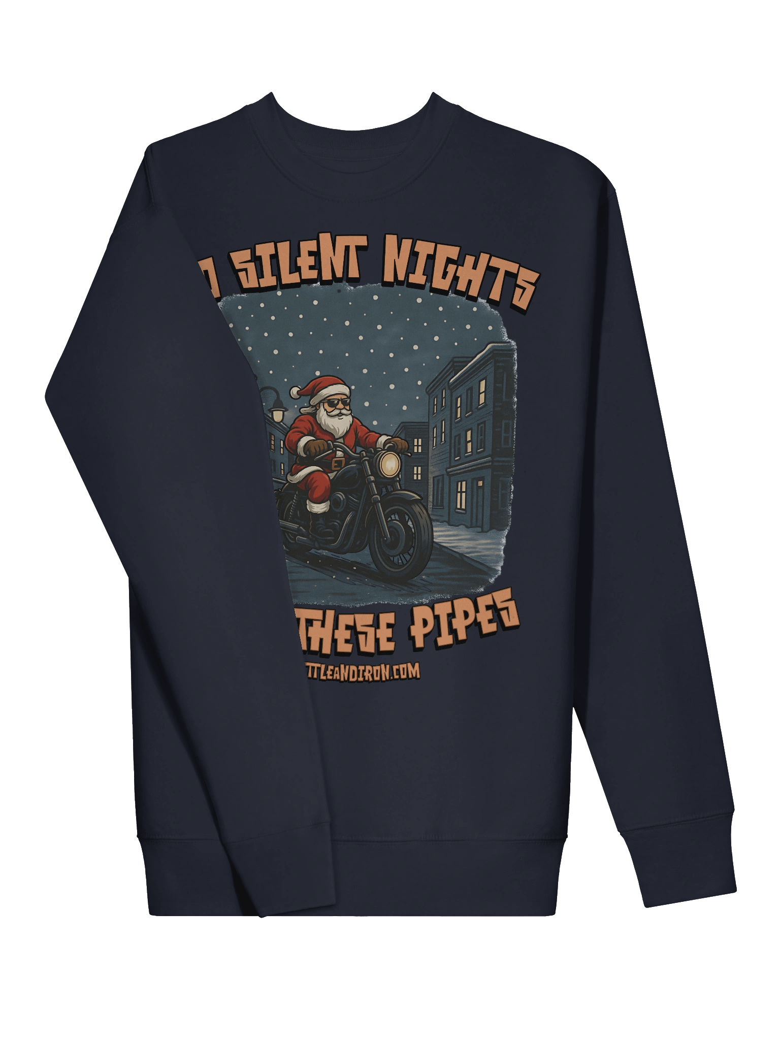 Throttle & Iron “No Silent Nights with These Pipes” Sweatshirt product image (19)