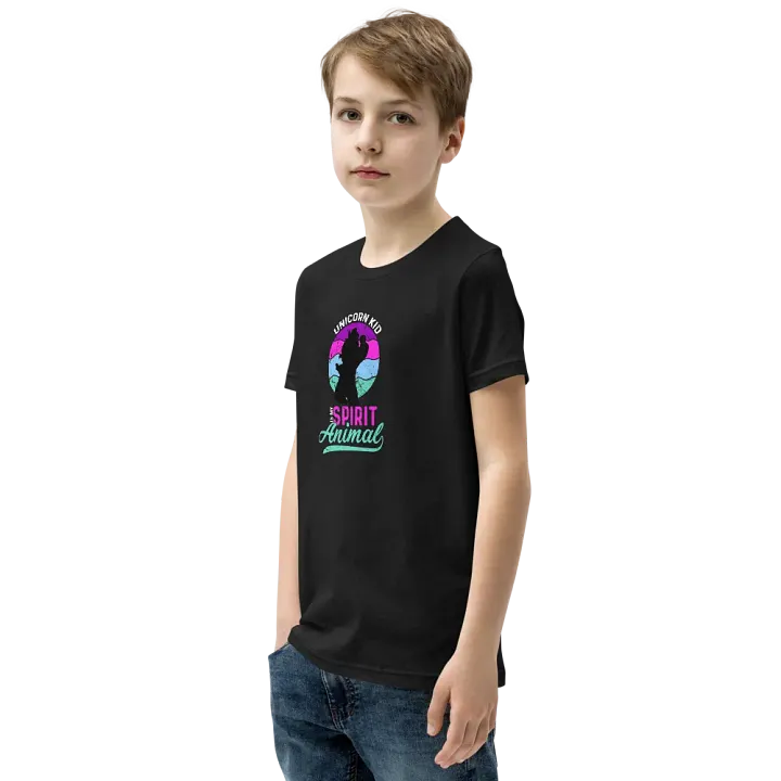 Unicorn Kid Is My Spirit Animal - Youth Tshirt product image (2)