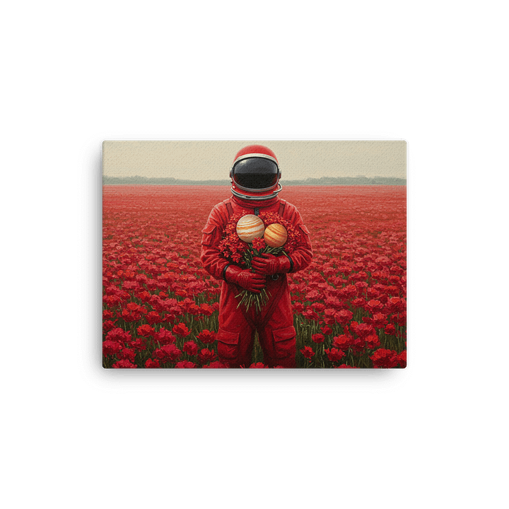Cosmic Blossom Astronaut Canvas product image (2)