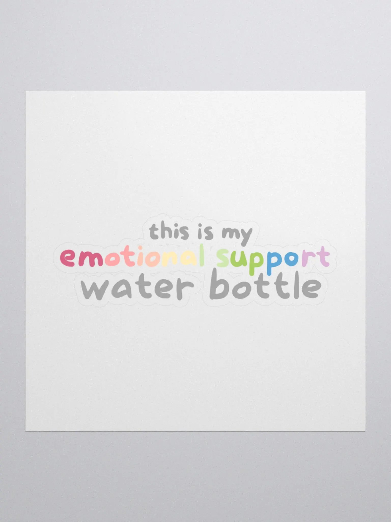 emotional support water bottle sticker product image (1)
