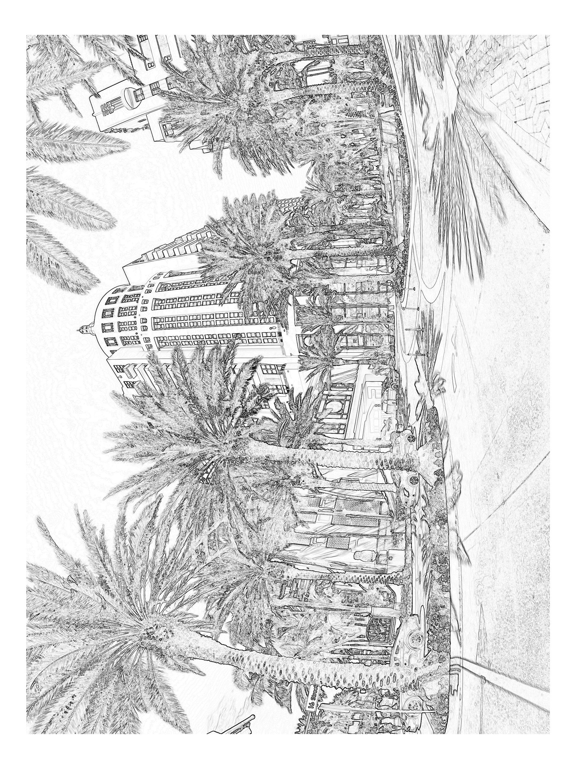 Cool Down [Color] | Adult Coloring Book: Miami product image (5)