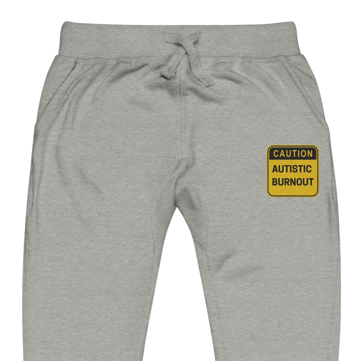 CAUTION: ASD BURNOUT embroidered fleece joggers product image (1)