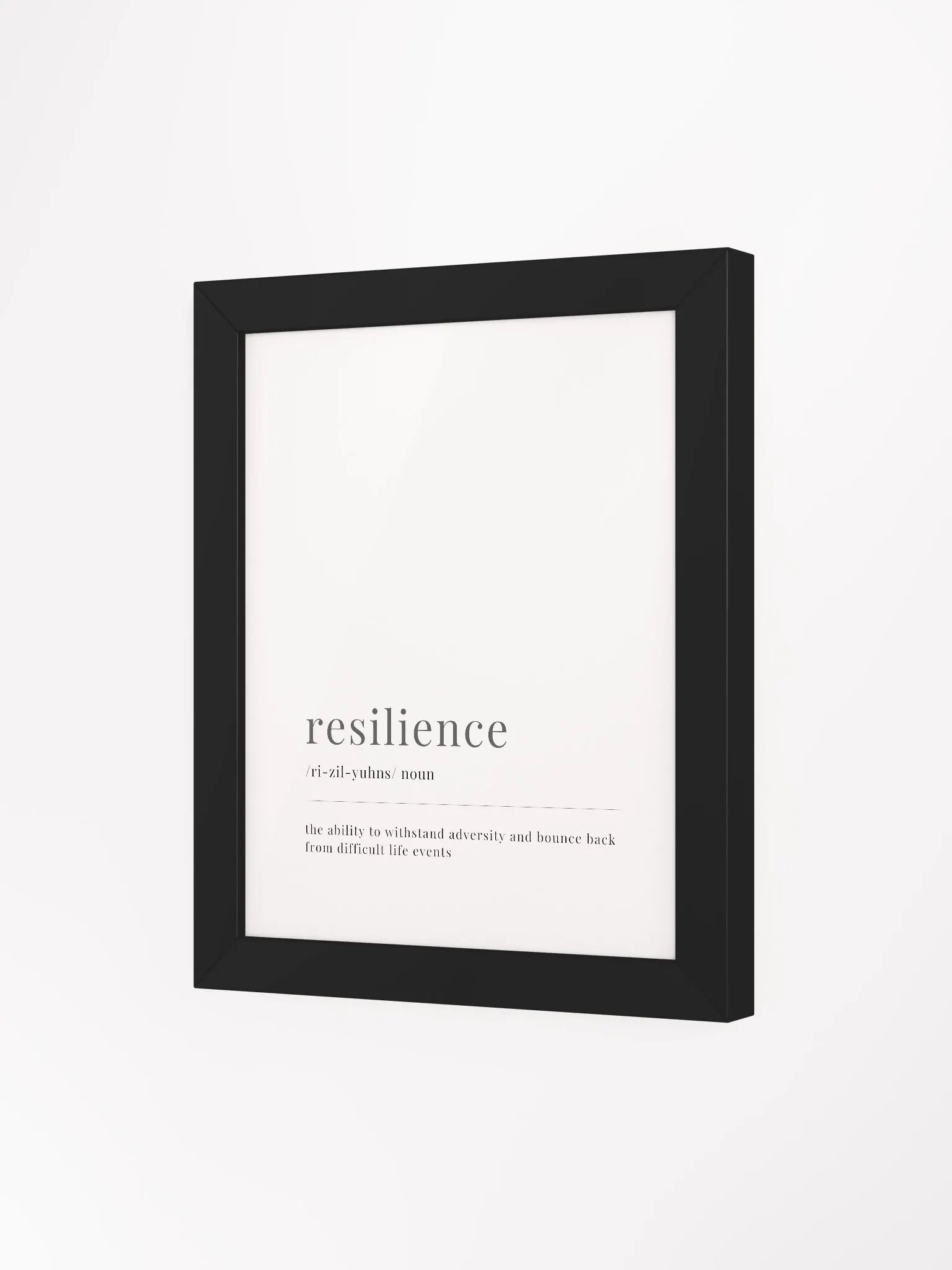 Resilience Definition Framed Print product image (3)