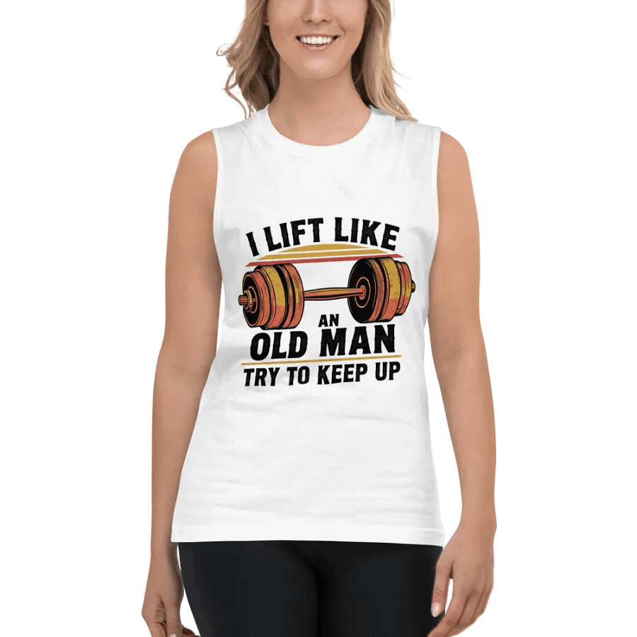 Old Man Lifting Muscle Tank product image (5)