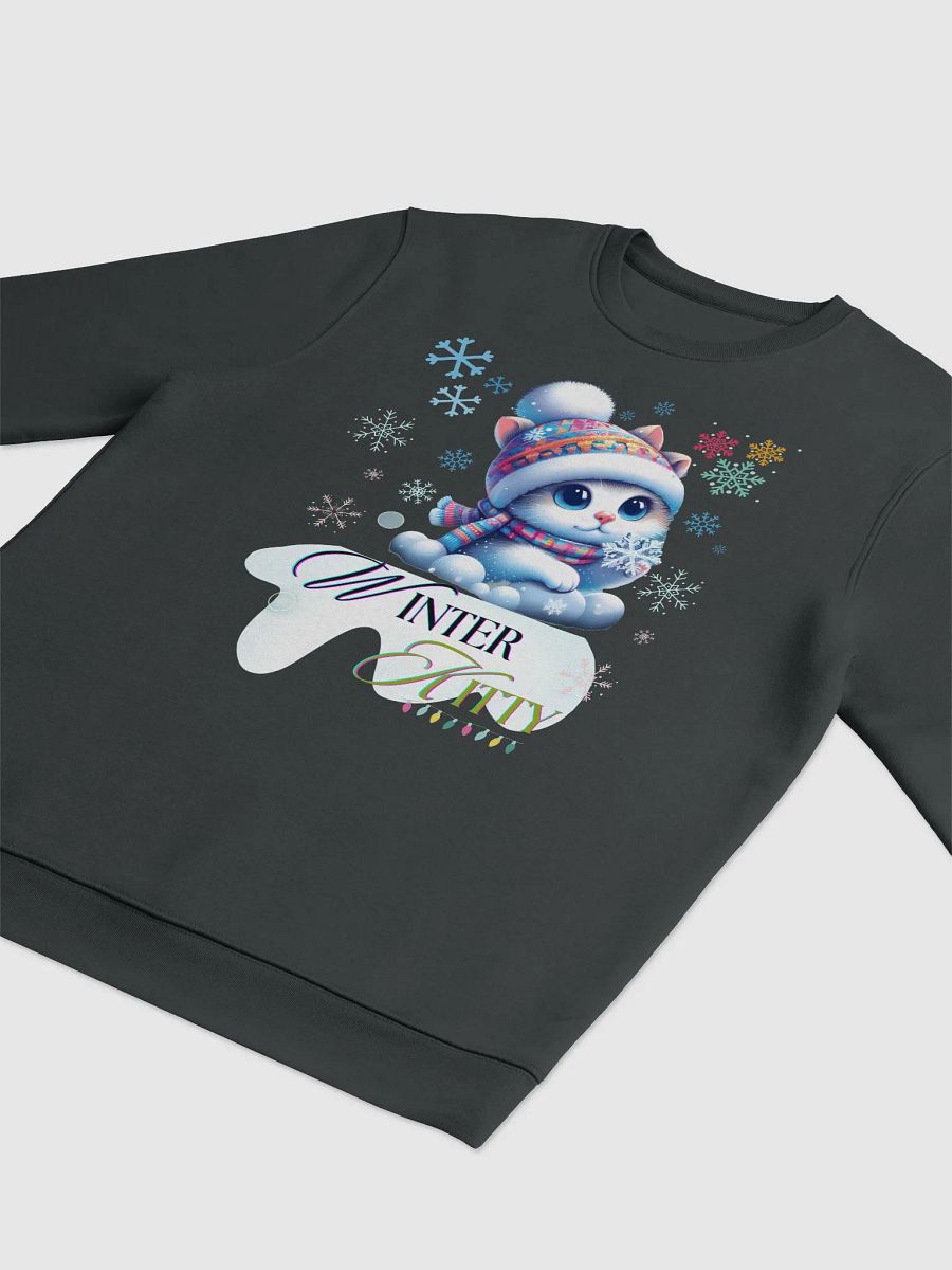 Winter Kitty _Stanley/Stella Unisex Eco Sweatshirt product image (3)