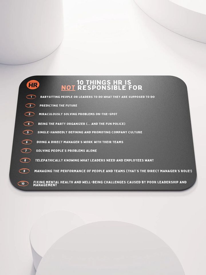 Not Your HR's Job List Mouse Pad product image (2)