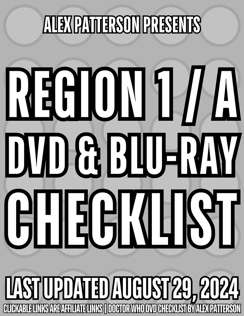 Region 1 DVD & Region A Bluray List