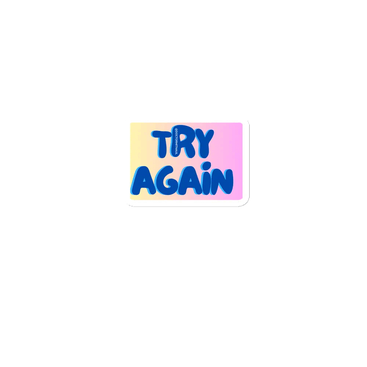 TRY AGAIN Fridge Magnet product image (1)