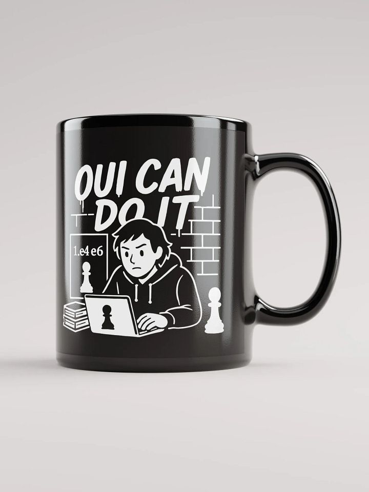 Oui Can Do It - Black Glossy Mug product image (1)