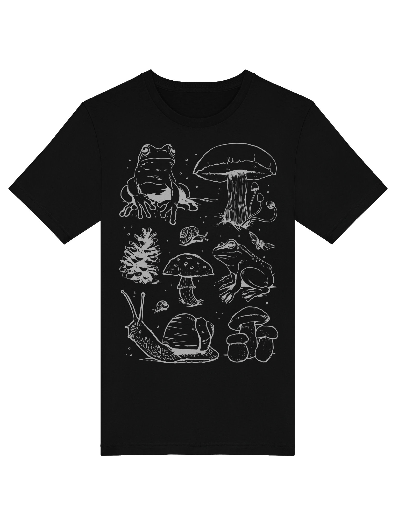 Whimsical Cotterage Forest Friends Coloring T-Shirt product image (5)