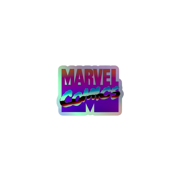 Vintage Marvel Vaporwave Logo Holofoil Sticker product image (1)