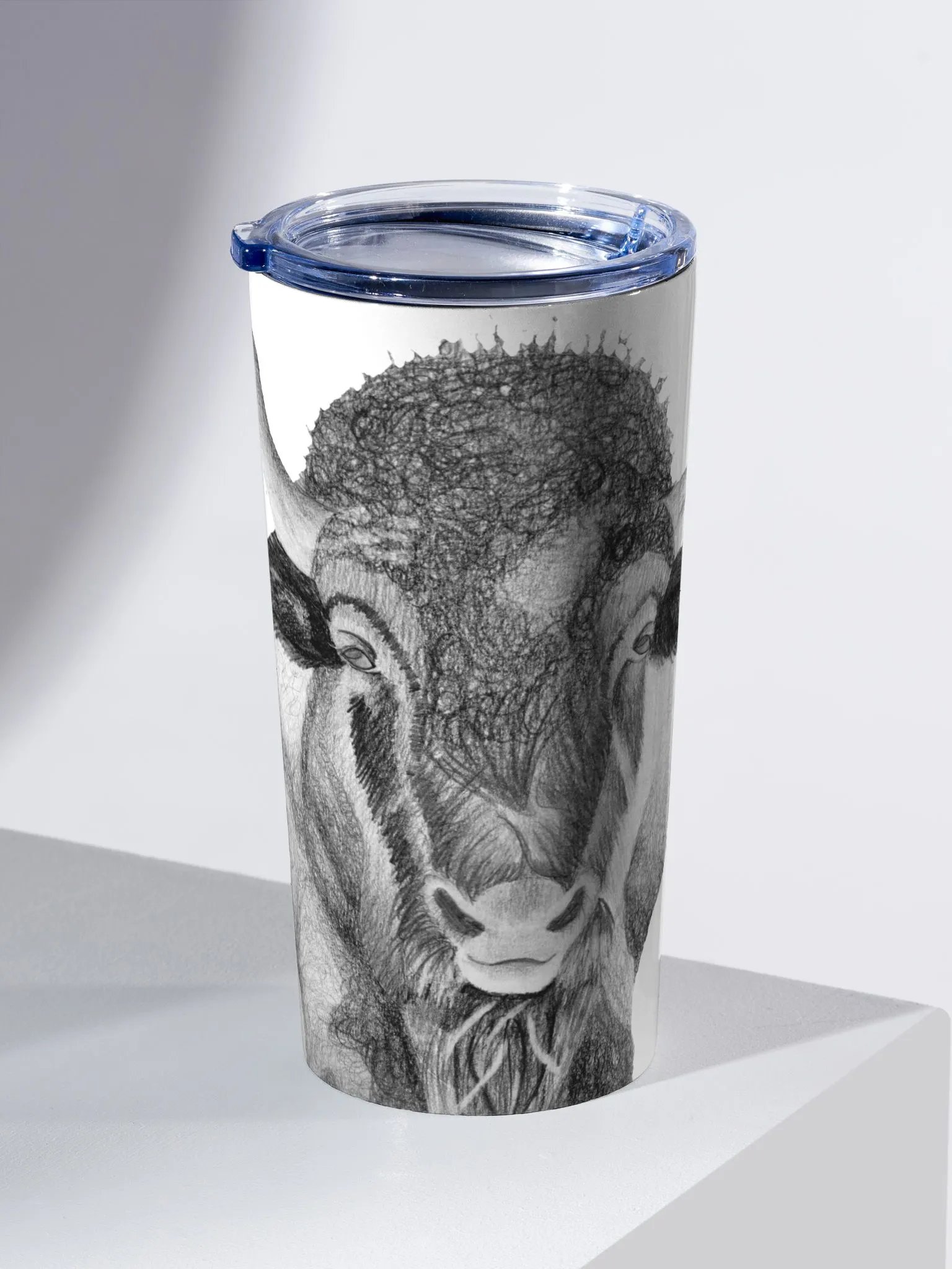 Bison Drawing Travel Cup product image (2)